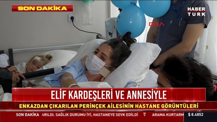 Son dakika: Enkazdan çıkarılan Elif, annesi ve kardeşleriyle birlikte