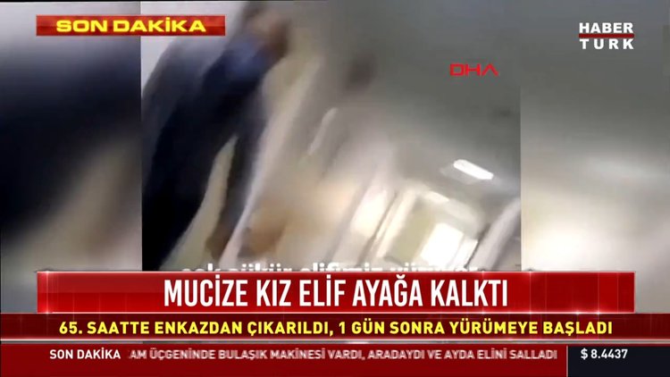 Mucize kız ayağa kalktı