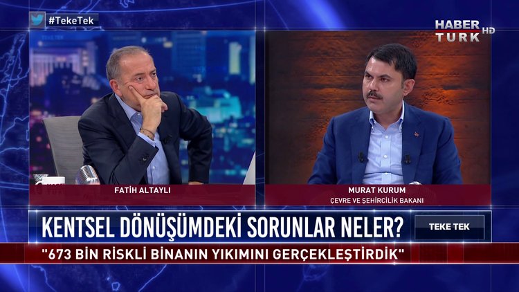 Teke Tek - 14 Kasım 2020 (Çevre ve Şehircilik Bakanı Murat Kurum Habertürk’te)