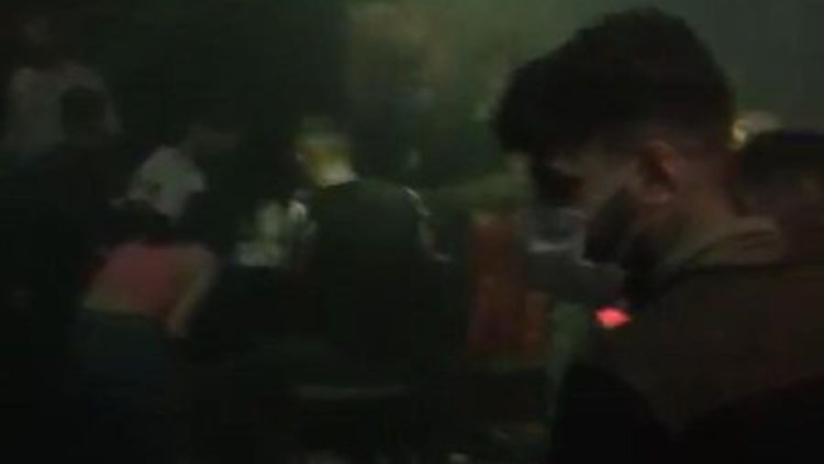 Tedbirleri hiçe sayan kaçak gece kulübüne korona baskını