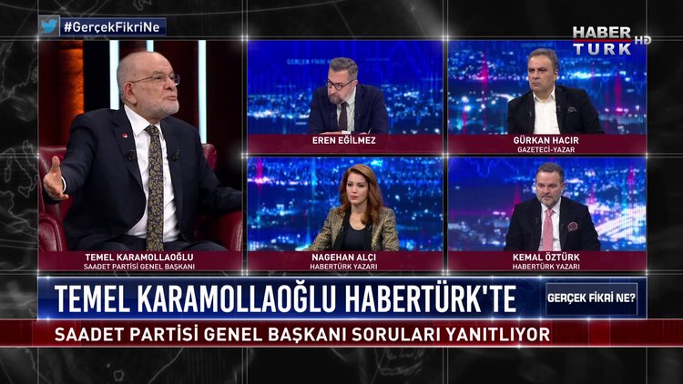 Gerçek Fikri Ne - 27 Kasım 2020 (Saadet Partisi Genel Başkanı Temel Karamollaoğlu Habertürk’te)
