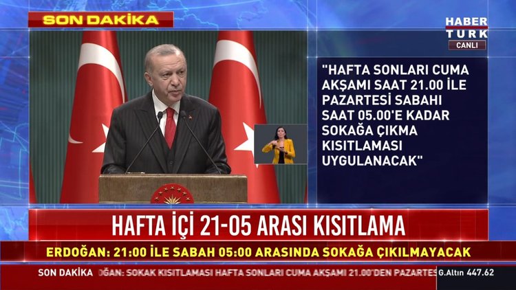 Son dakika: Hafta sonu tam kısıtlama getirildi