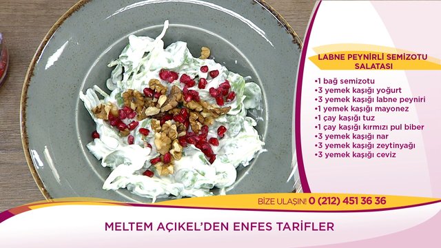 Labne Peynirli Semizotu Salatası