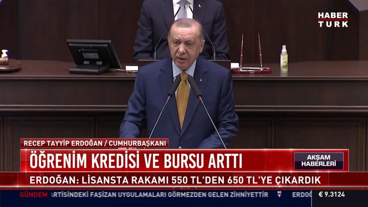 Son dakika: Cumhurbaşkanı Erdoğan açıkladı! 2021 KYK kredi ve burs miktarı ne kadar? KYK bursu ne zaman yatacak?