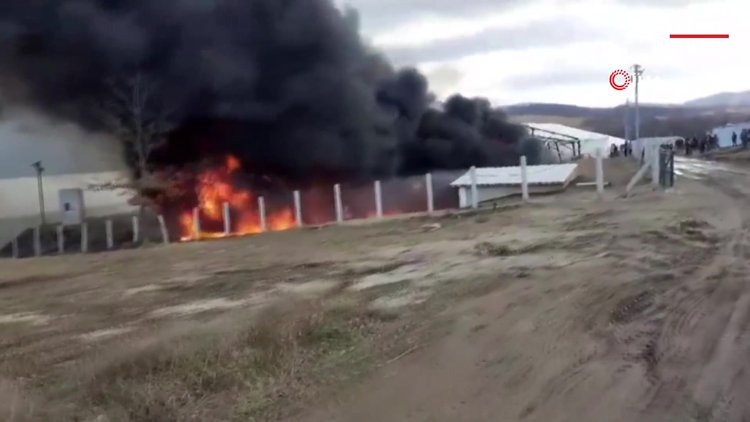 Bosna Hersek'te göçmen kampında yangın