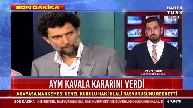 Son dakika haberi AYM'den Osman Kavala'ya ret!