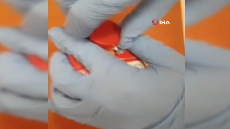 Meyve suyu kutusuna gizlenmiş uyuşturucu ele geçirildi