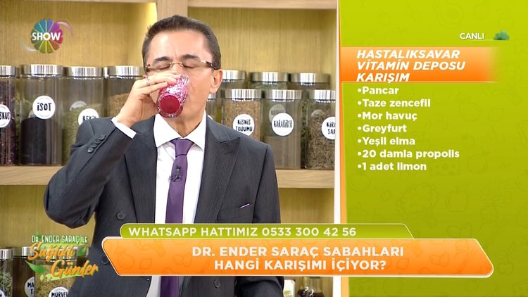 Dr. Ender Saraç ile Sağlıklı Günler 22 Şubat CANLI ile ilgili görsel sonucu