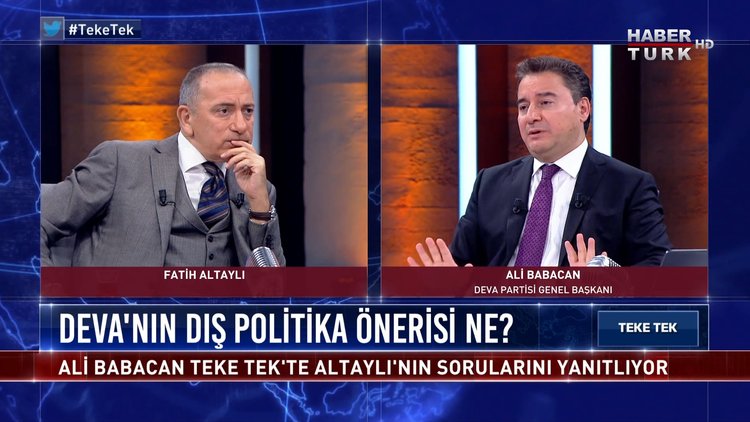 Teke Tek - 5 Ocak 2021 (Ali Babacan Teke Tek&#039;te Fatih Altaylı&#039;nın sorularını yanıtlıyor)