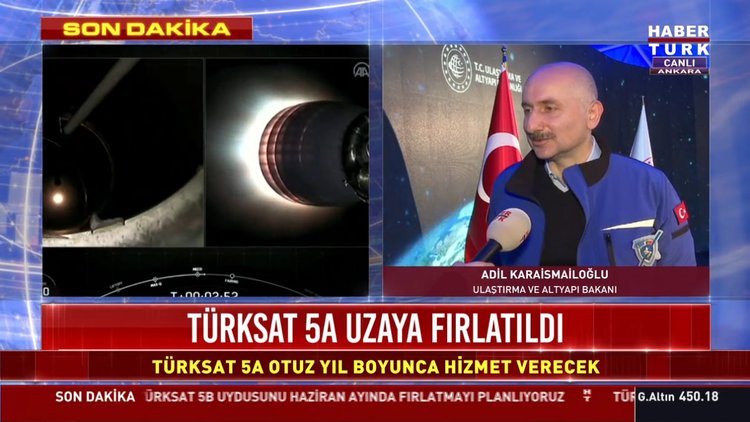 Bakan Karaismailoğlu'ndan TÜRKSAT 5A açıklaması