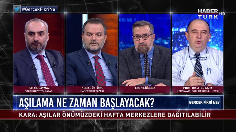 Gerçek Fikri Ne - 9 Ocak 2021 (Türkiye’de aşılama ne zaman başlayacak? Prof. Dr. Ateş Kara anlatıyor)
