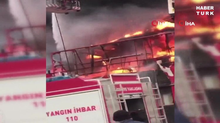 Bursa Merkez Osmangazi ilçesinde bir iş yerinde yangın çıktı