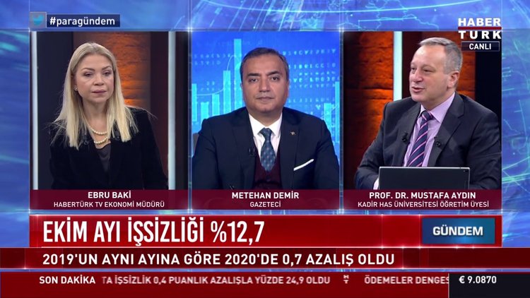 Ekim ayı işsizliği %12,7