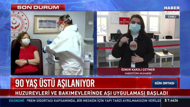 90 yaş üstü aşılanıyor!