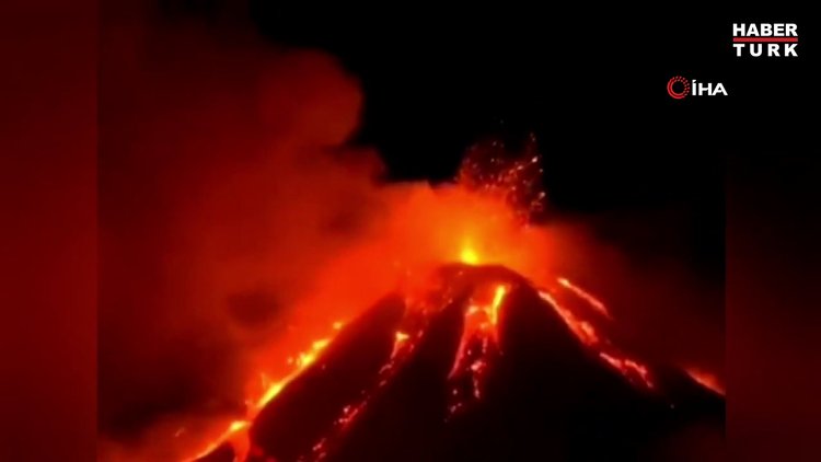 İtalya'daki Etna Yanardağı lav püskürttü
