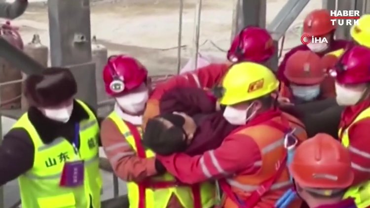 Çin'de mahsur kalan 22 madenciden 11'i iki hafta sonra kurtarıldı