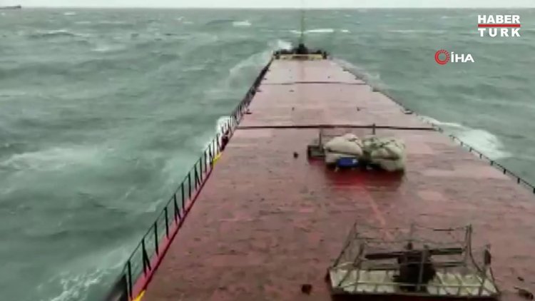 Bartın'da batan geminin son görüntüleri ortaya çıktı