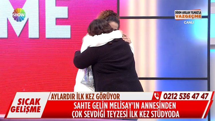 Sahte gelin Melisay, annesinden çok sevdiği teyzesi ile buluştu!