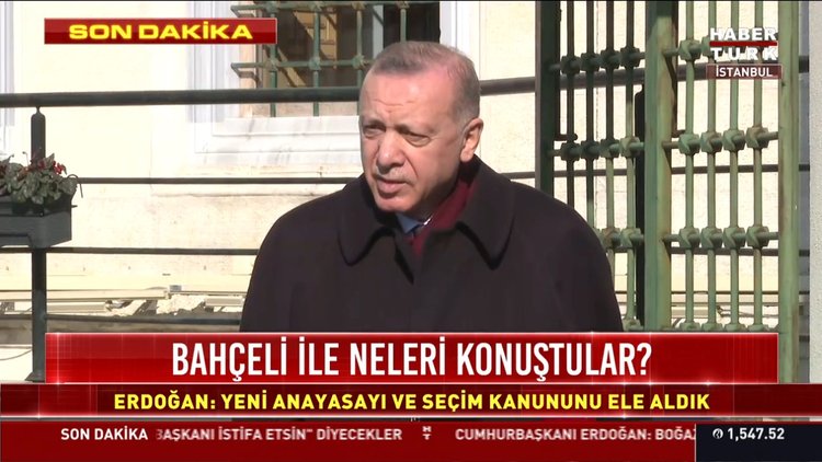 Cumhurbaşkanı Erdoğan'dan açıklamalar