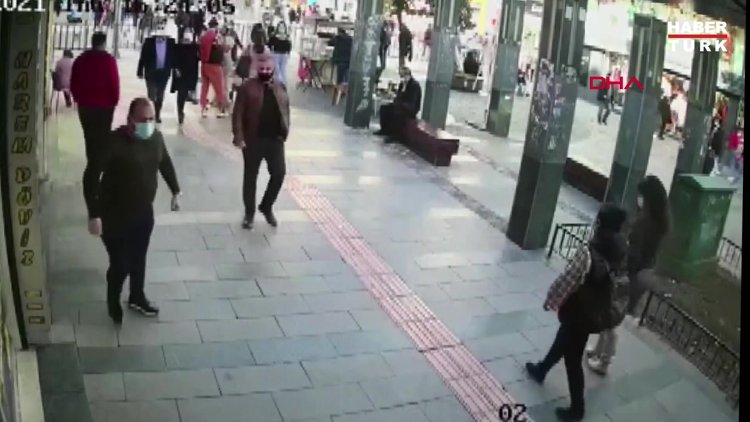 Eşi ve çocuğuyla yürüyen kadına taciz iddiası