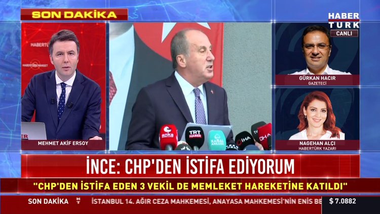 Habertürk Manşet - 8 Şubat 2021 (Gürkan Hacır ve Nagehan Alçı, İnce&#039;nin istifasını yorumladı)