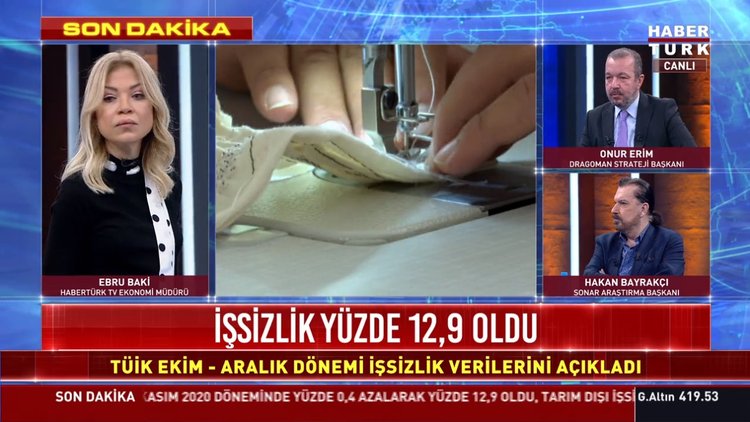 Son dakika... İşsizlik yüzde 12,9 oldu...
