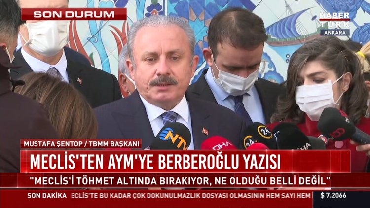 TBMM Başkanı Şentop'tan fezleke açıklaması