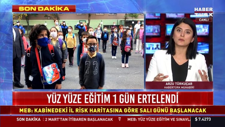Yüz yüze eğitim 1 gün ertelendi