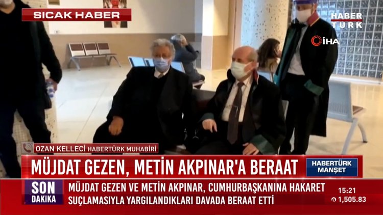 Müjdat Gezen ve Metin Akpınar'a beraat