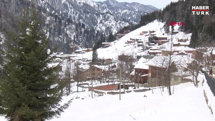 Ayder Yaylası'nda dağın içerisine çevreci otopark