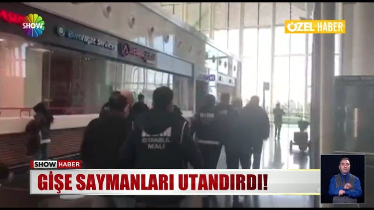Havalimanında utandıran görüntüler!