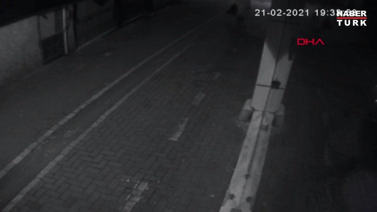 Filyasyon ekibi tulumuyla hırsızlık kamerada