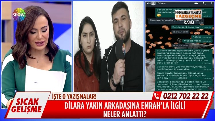 Dilara'nın yakın arkadaşıyla şok yazışmaları!