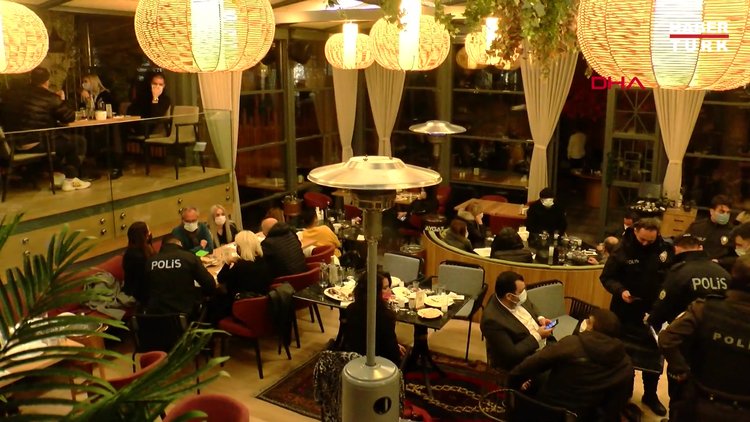 Nişşantaşı'nda restorana koronavirüs baskını: 100 kişiye idari para cezası uygulandı