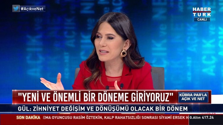 Adalet Bakanı Gül, Habertürk TV'de konuşuyor