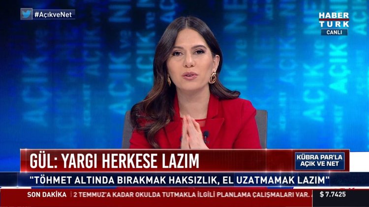 Adalet Bakanı Gül, Habertürk TV'de...