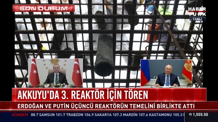 Akkuyu NGS'de temel atma töreni