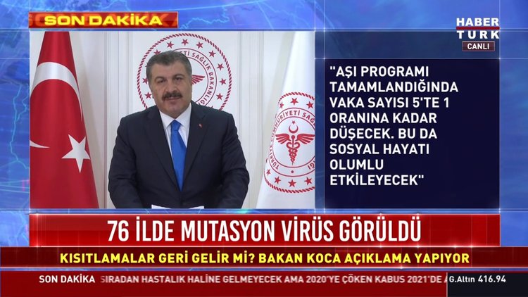 Son dakika... Kısıtlamalar geri gelir mi? Sağlık Bakanı Fahrettin Koca açıklama yapıyor