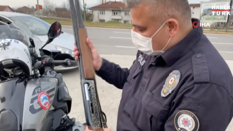 Kısıtlamada mini cephanelik ile yakalandı