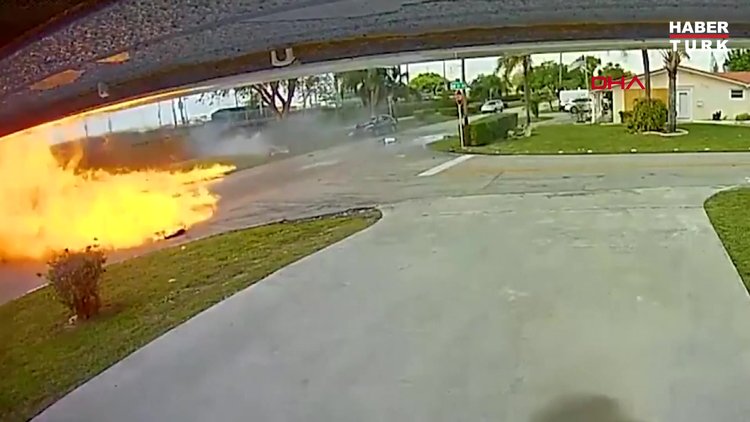 ABD'de uçak otomobilin üzerine düştü: 2 ölü, 2 yaralı