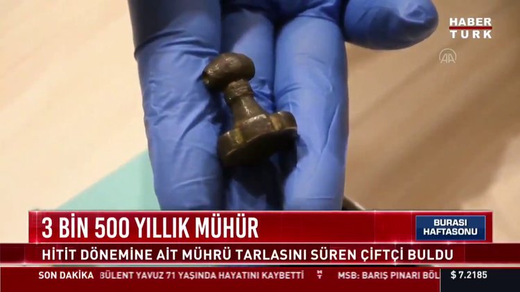 Tarladan tarih çıktı, 3 bin 500 yıllık mühür...