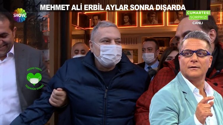 Mehmet Ali Erbil aylar sonra dışarda!