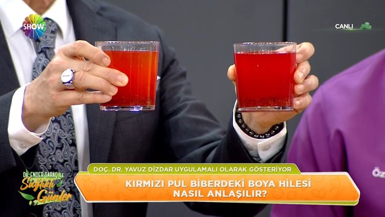 Kırmızı pul biberdeki boya hilesi nasıl anlaşılır?