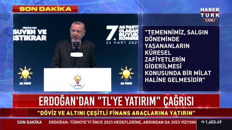 Cumhurbaşkanı Erdoğan'dan AK Parti Kongresi'nde kritik mesajlar