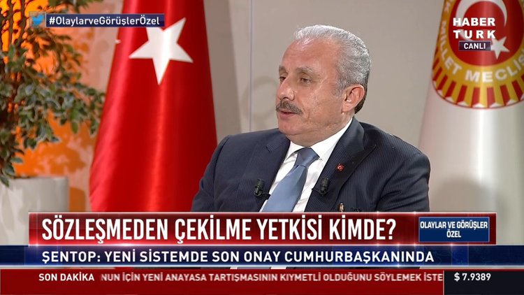 TBMM Başkanı Mustafa Şentop: Yeni sistemde son onay Cumhurbaşkanında