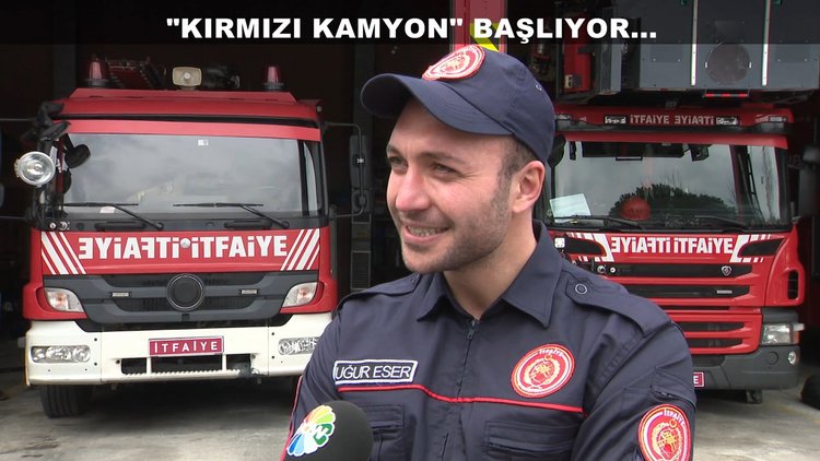 Kırmızı Kamyon setinde çok özel!