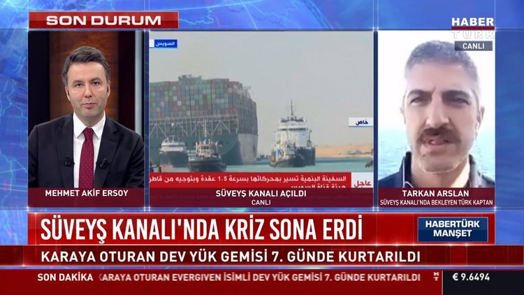 Süveyş Kanalı'nda kriz sona erdi