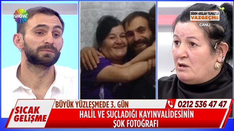 Halil ve suçladığı kayınvalidesinin şok fotoğrafı!