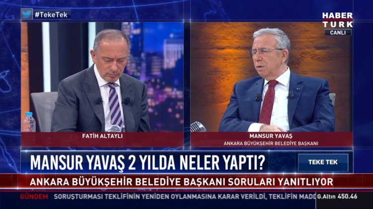 Mansur Yavaş Habertürk TV'de soruları yanıtladı
