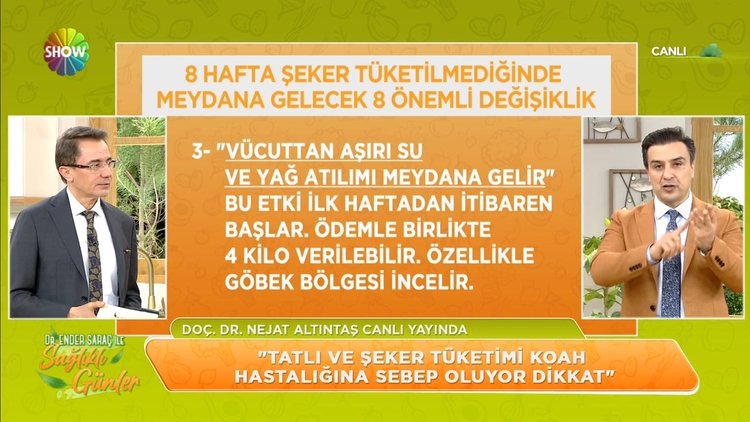 8 hafta şeker tüketilmediğinde vücudumuza etkileri neler?